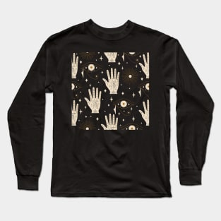 Palmistry Pattern Long Sleeve T-Shirt